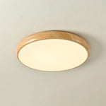 Grena Wood Grain Round Ceiling Light - Lamp Outdoor