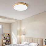 Grena Wood Grain Round Ceiling Light - Lamp Outdoor