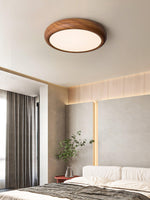 Wood Grain Round Ceiling Lamp - Lamp Outdoor