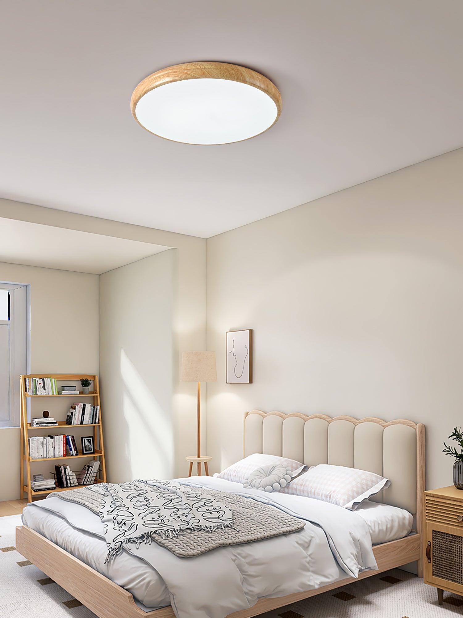 Wood Grain Round Ceiling Lamp - Lamp Outdoor