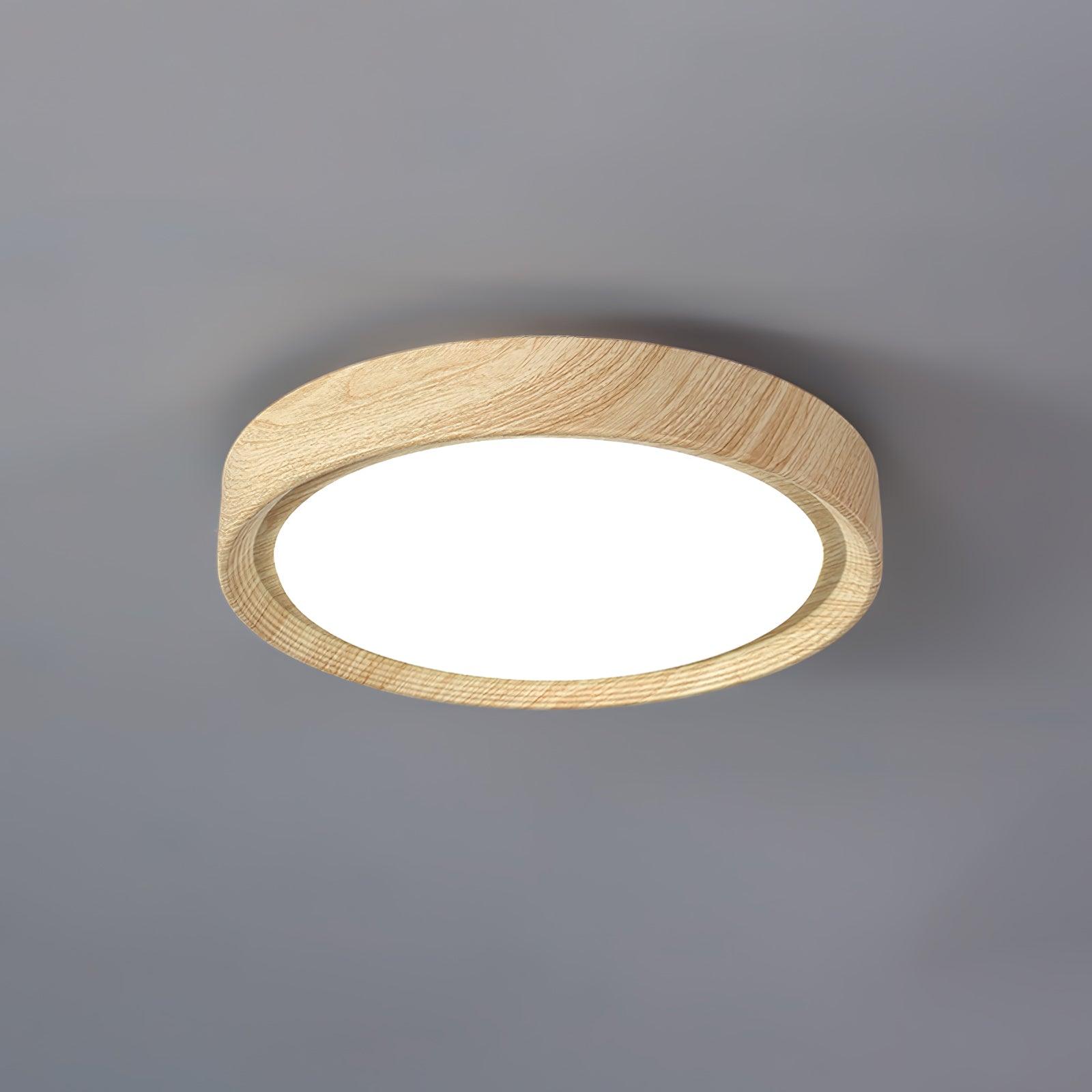 Wood Grain Round Ceiling Lamp - Lamp Outdoor