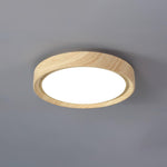Grena Wood Grain Round Ceiling Light - Lamp Outdoor