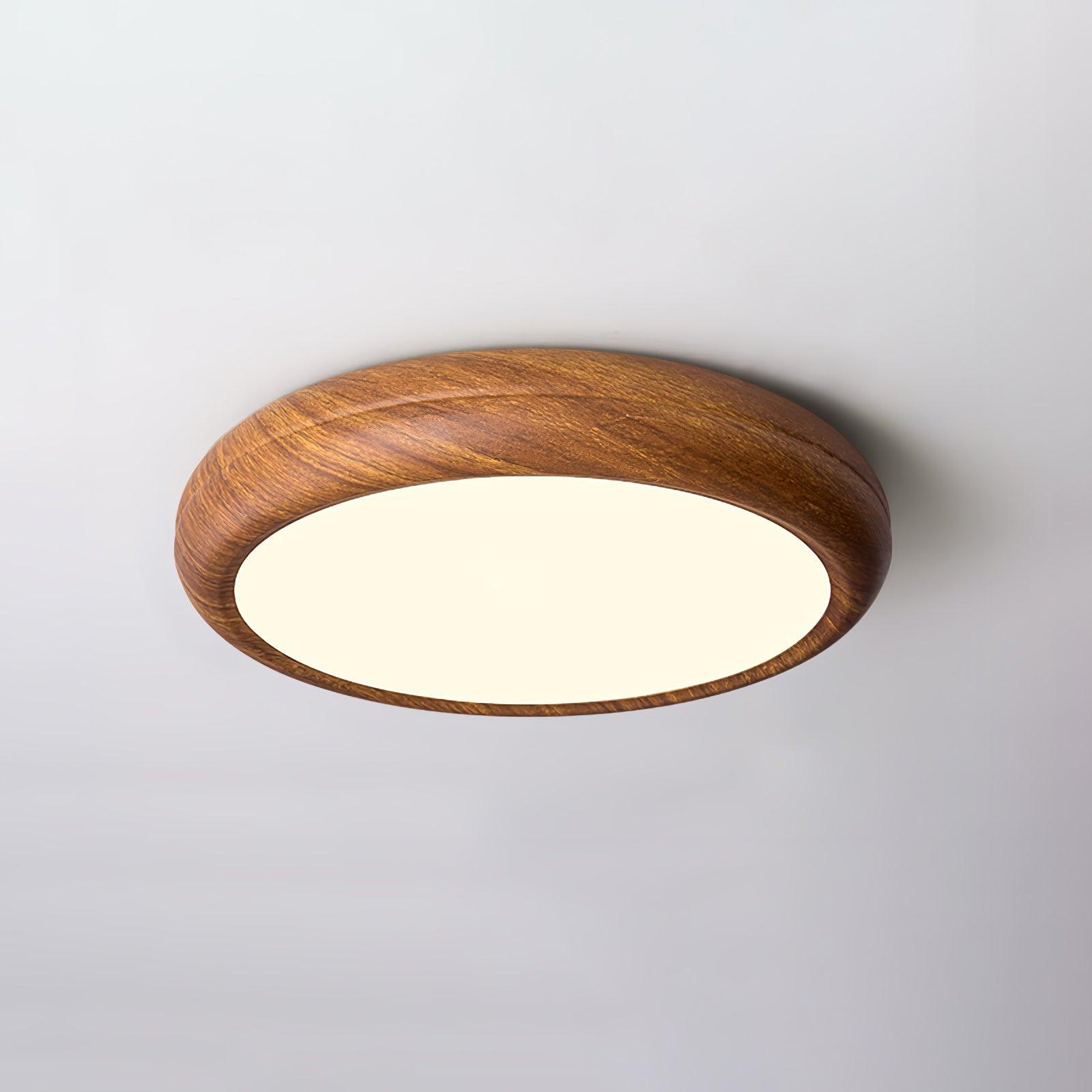 Wood Grain Round Ceiling Lamp - Lamp Outdoor