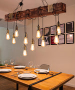 Wood Hanging Multi Chandelier - Lamp Outdoor