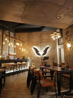 Wood Hanging Multi Chandelier - Lamp Outdoor