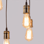 Wood Hanging Multi Chandelier - Lamp Outdoor