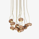Zasorir Sculptural Marble Cluster Pendant Light - Lamp Outdoor