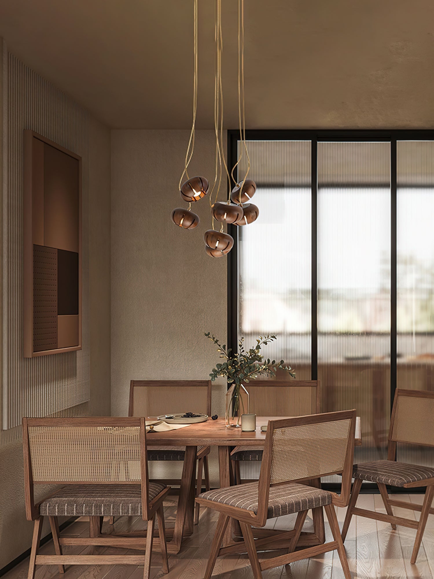 Zasorir Sculptural Marble Cluster Pendant Light - Lamp Outdoor