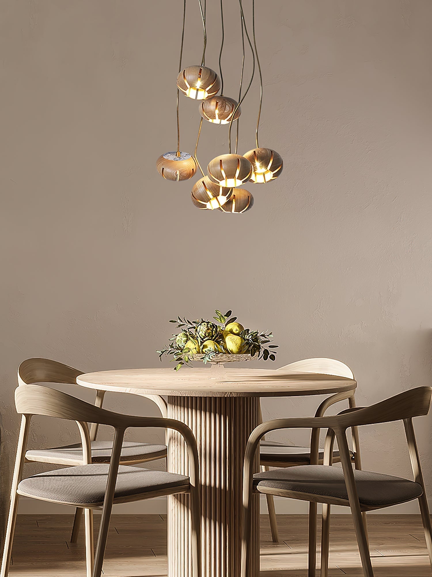 Zasorir Sculptural Marble Cluster Pendant Light - Lamp Outdoor