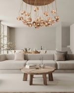 Zasorir Sculptural Marble Cluster Pendant Light - Lamp Outdoor