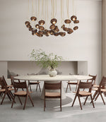 Zasorir Sculptural Marble Cluster Pendant Light - Lamp Outdoor