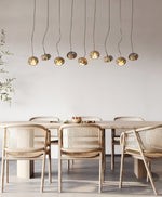 Zasorir Sculptural Marble Cluster Pendant Light - Lamp Outdoor
