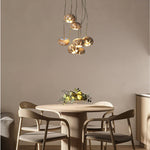 Zasorir Sculptural Marble Cluster Pendant Light - Lamp Outdoor