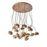 Zasorir Sculptural Marble Cluster Pendant Light - Lamp Outdoor