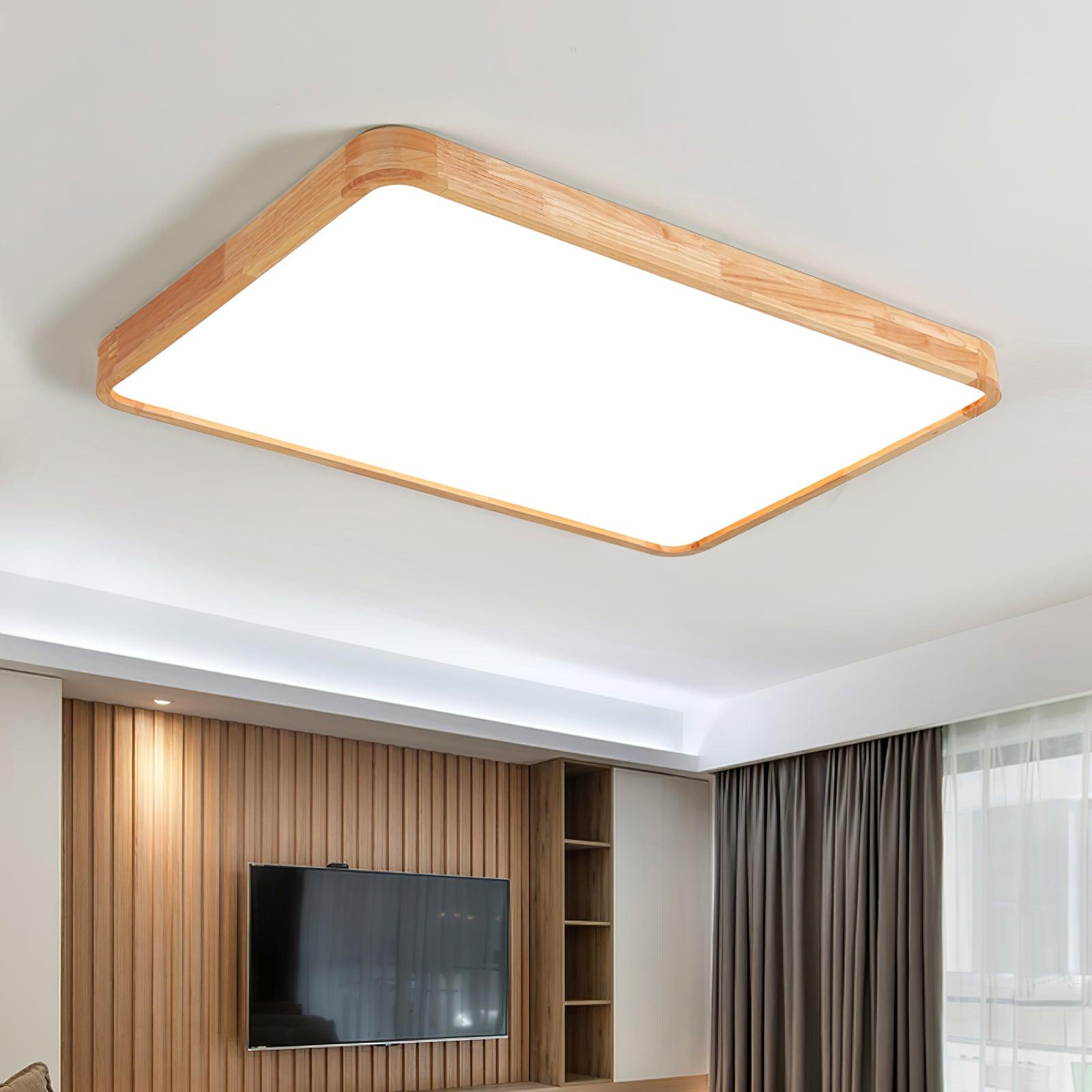 Wooden Geometric Ceiling Light - Lamp Outdoor