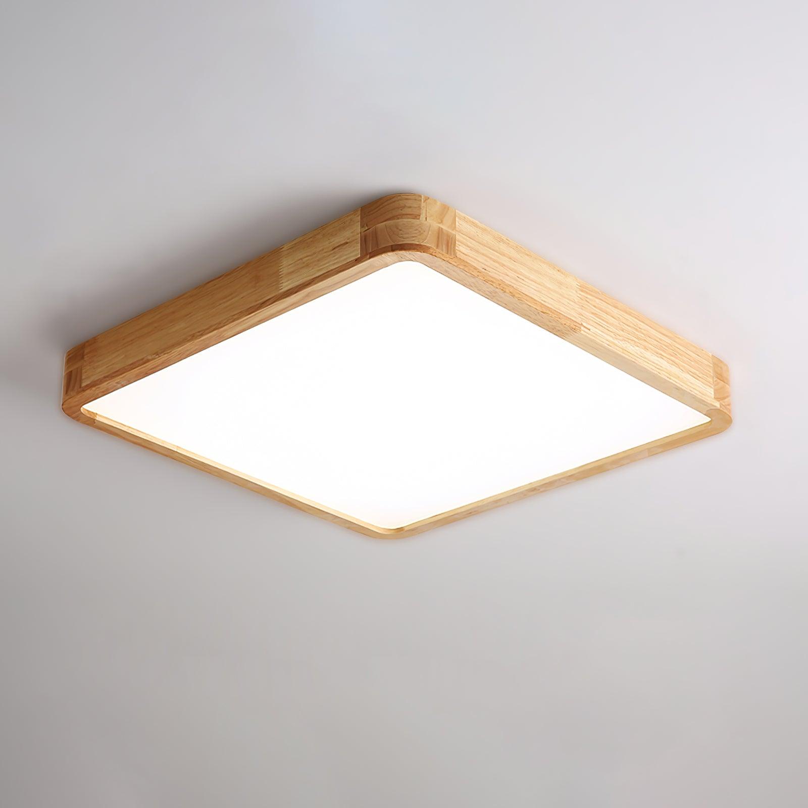 Wooden Geometric Ceiling Light - Lamp Outdoor