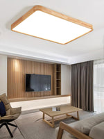 Wooden Geometric Ceiling Light - Lamp Outdoor