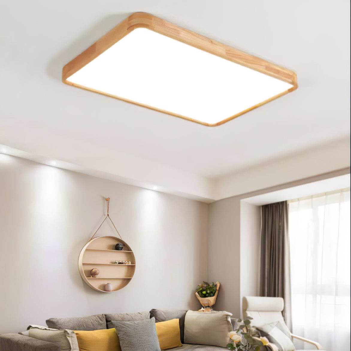 Wooden Geometric Ceiling Light - Lamp Outdoor