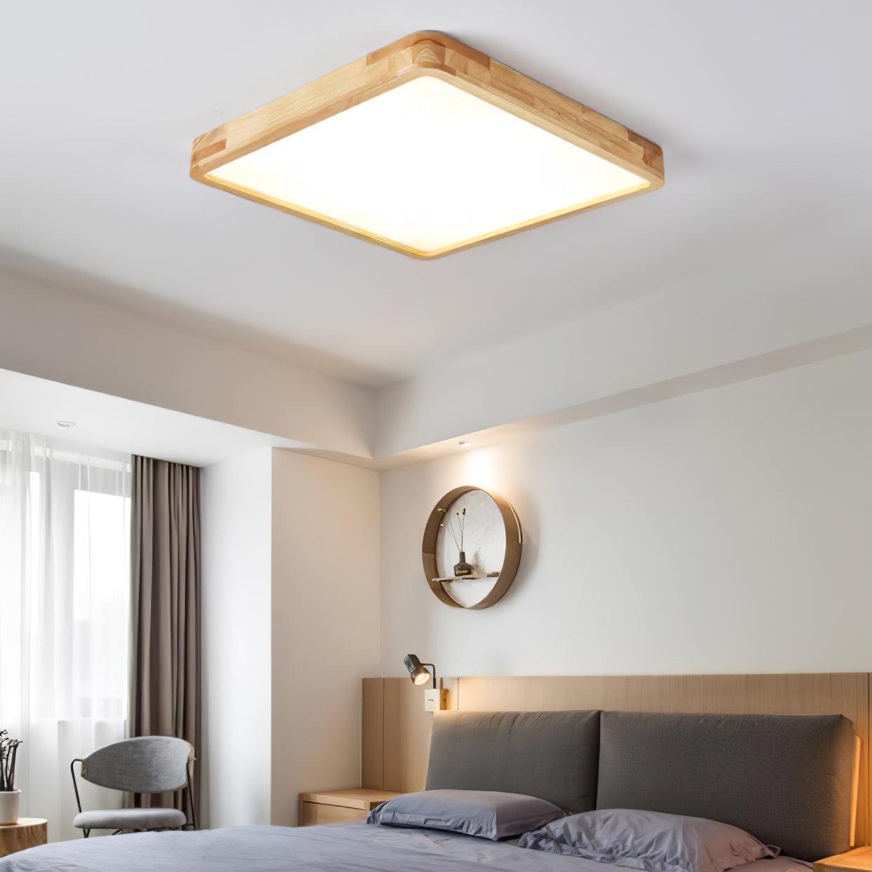 Wooden Geometric Ceiling Light - Lamp Outdoor