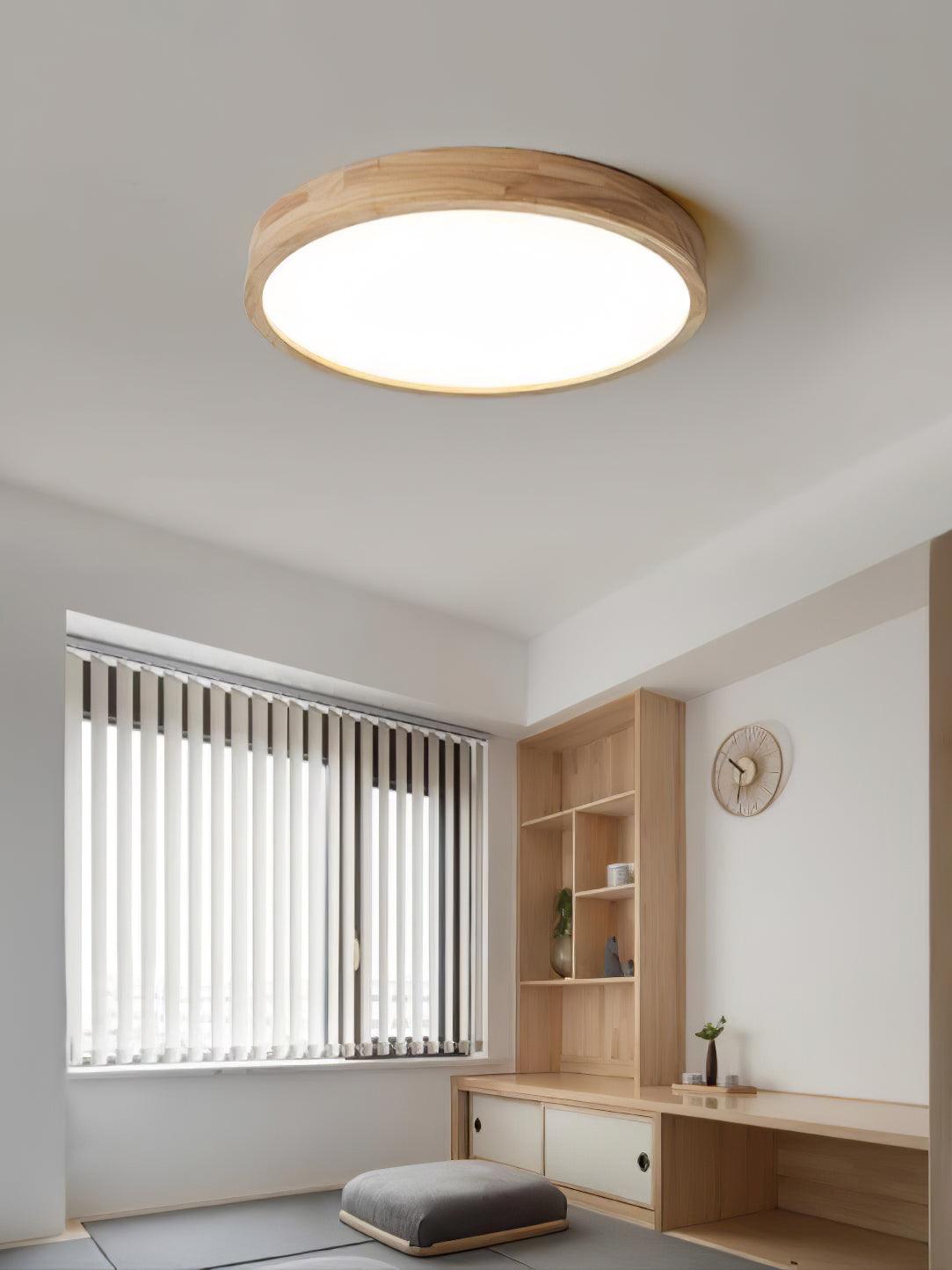 Wooden Geometric Ceiling Light - Lamp Outdoor