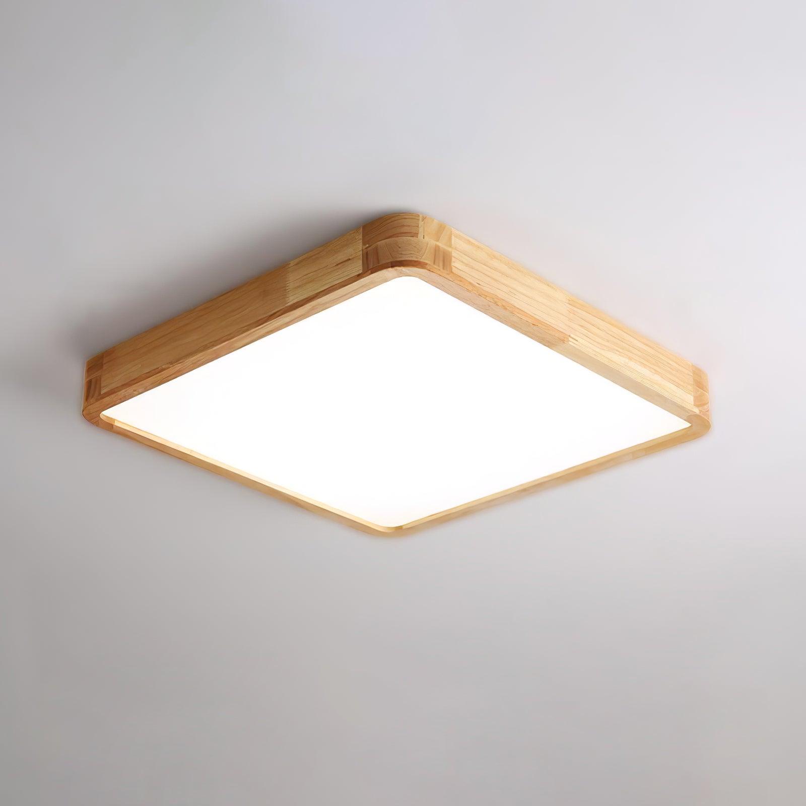 Wooden Geometric Ceiling Light - Lamp Outdoor