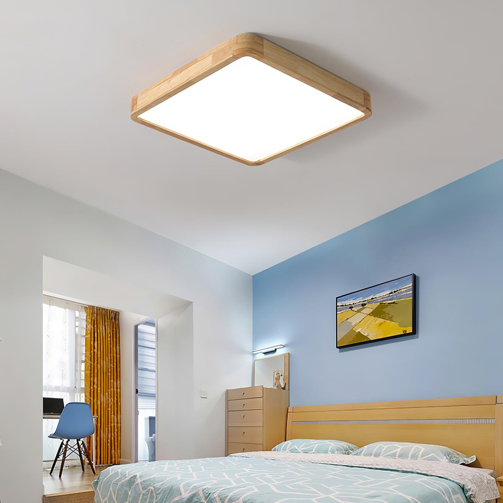 Wooden Geometric Ceiling Light - Lamp Outdoor