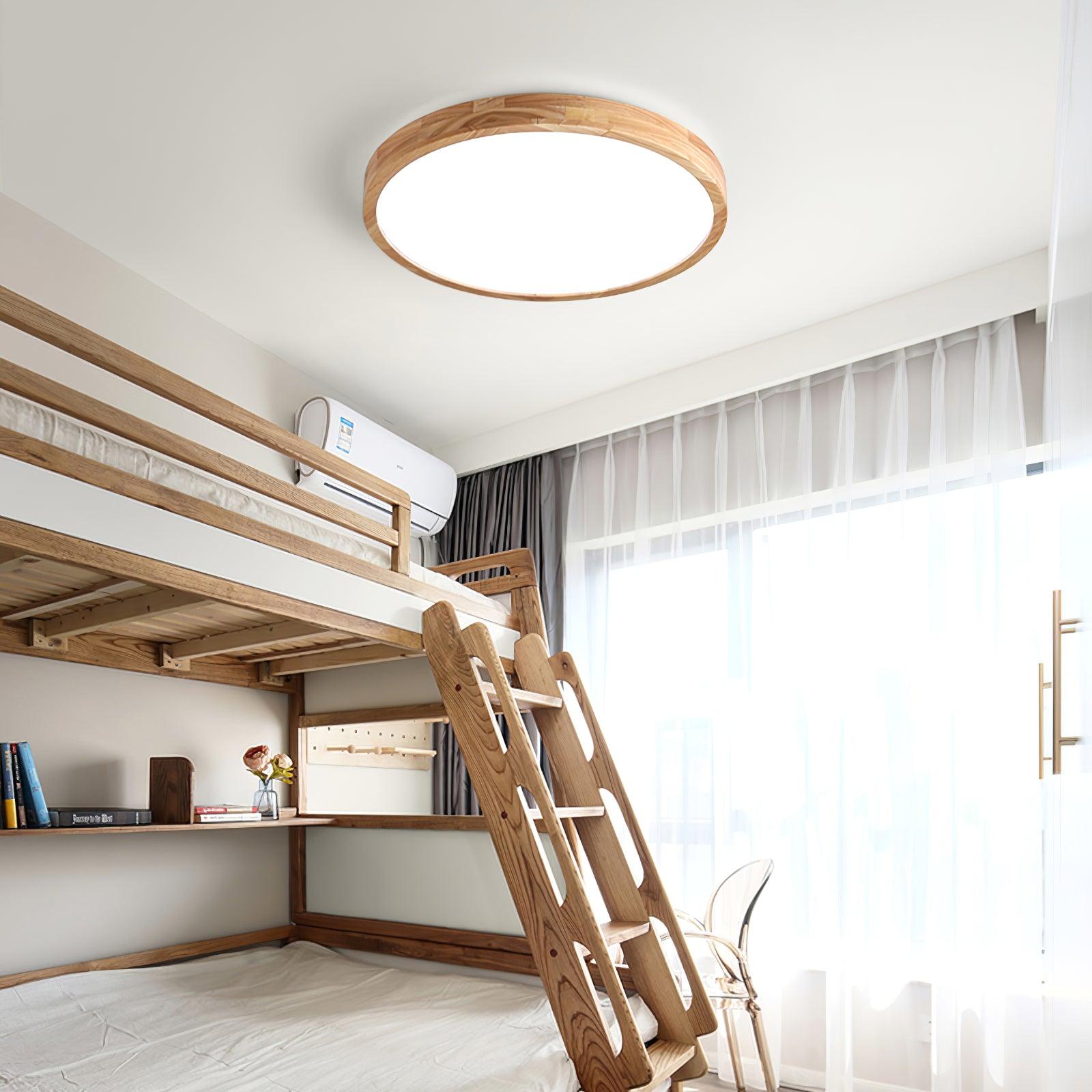 Wooden Geometric Ceiling Light - Lamp Outdoor