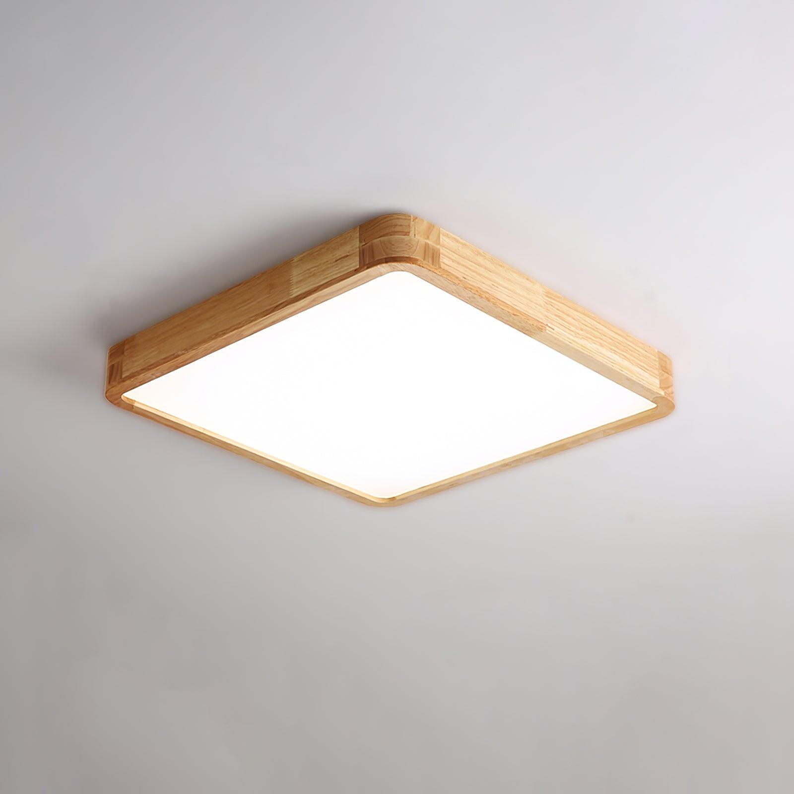 Wooden Geometric Ceiling Light - Lamp Outdoor