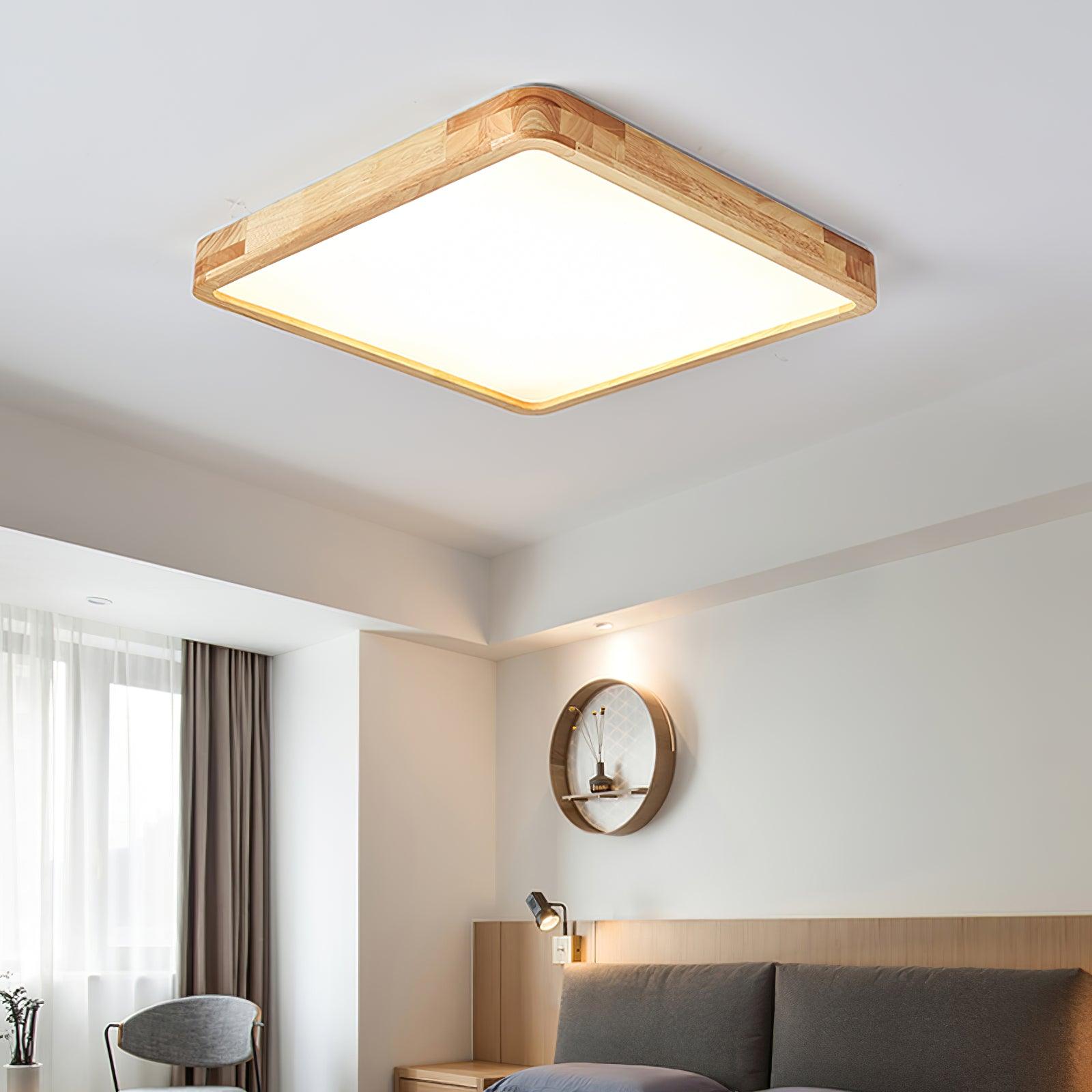 Wooden Geometric Ceiling Light - Lamp Outdoor