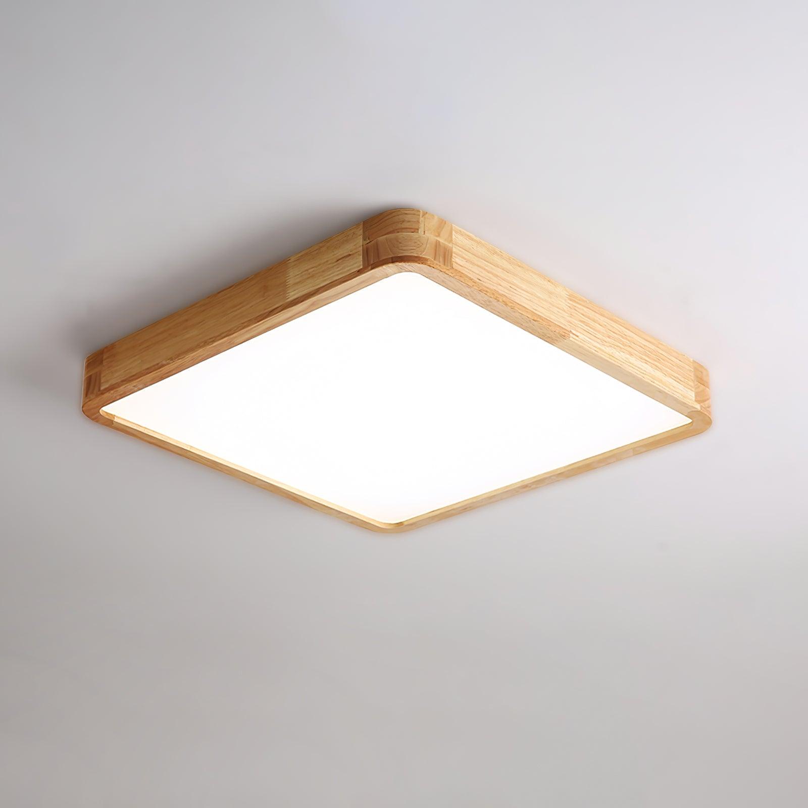 Wooden Geometric Ceiling Light - Lamp Outdoor