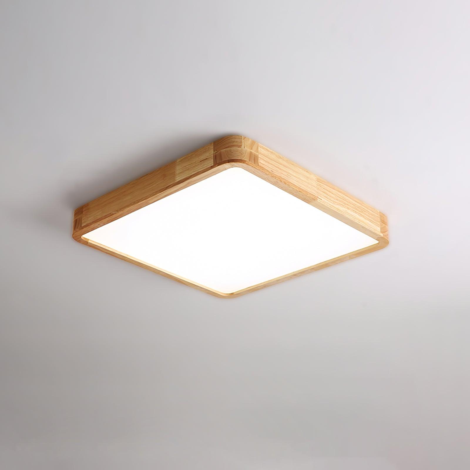 Wooden Geometric Ceiling Light - Lamp Outdoor