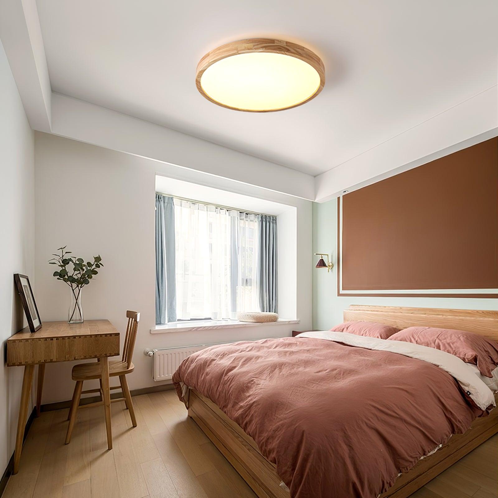 Wooden Geometric Ceiling Light - Lamp Outdoor
