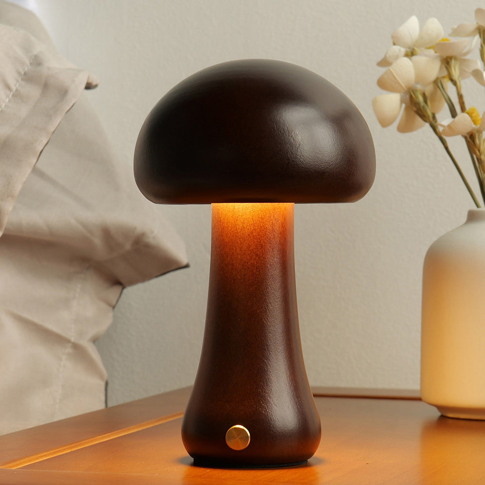 Wooden Rustic Wood Table Lamp