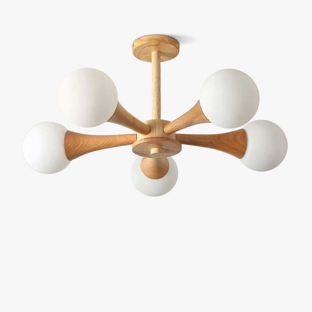 Wooden Nera Chandelier - Lamp Outdoor
