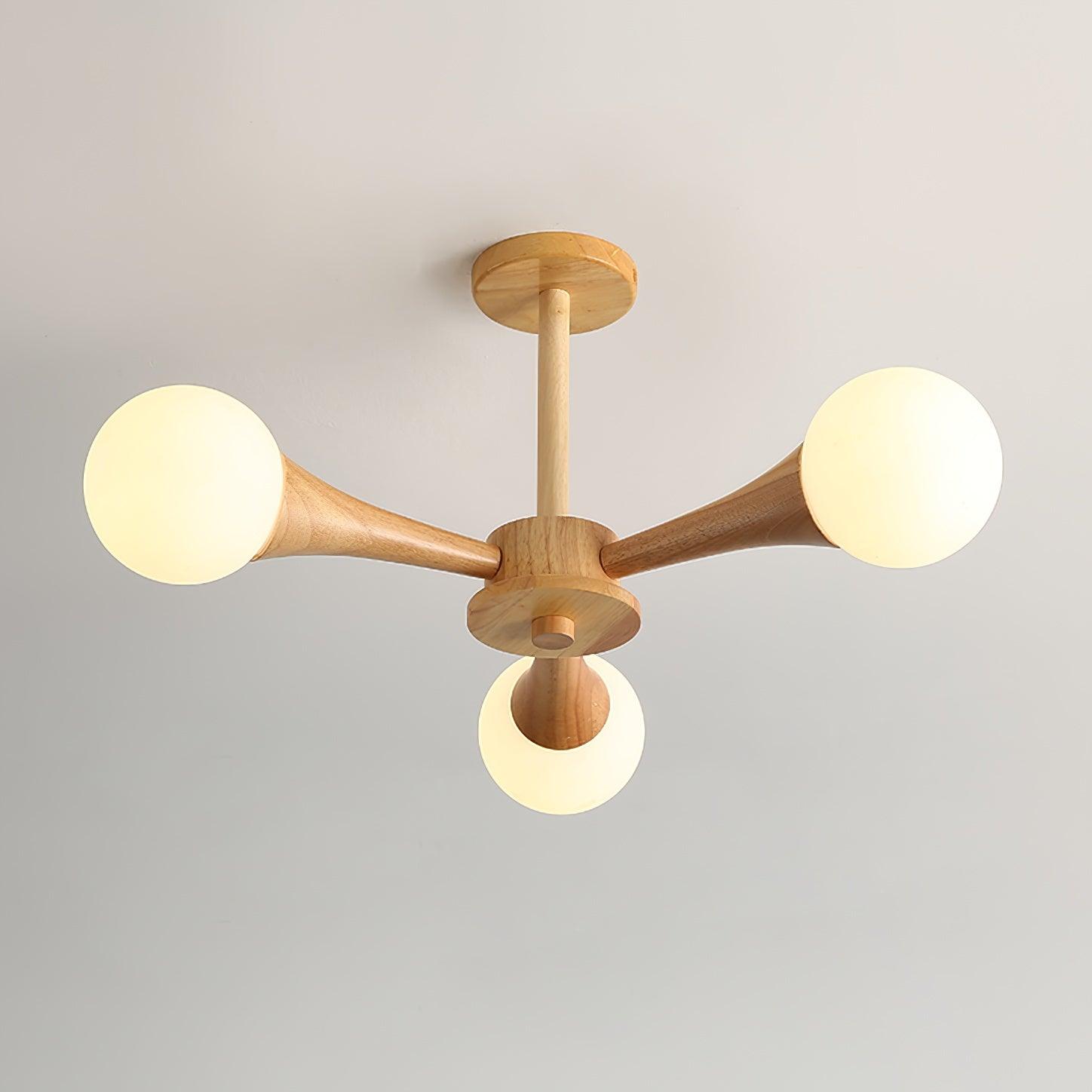 Wooden Nera Chandelier - Lamp Outdoor