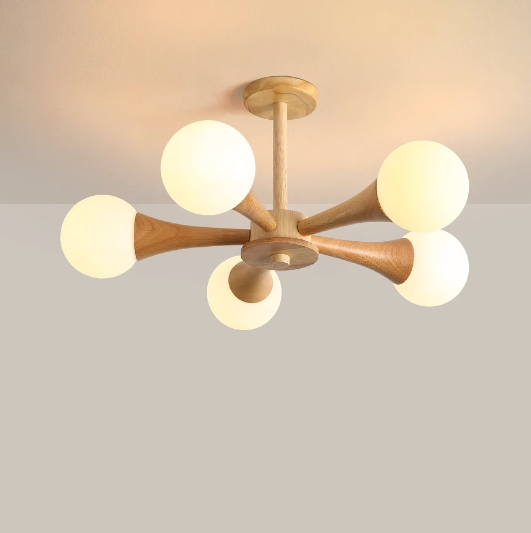 Wooden Nera Chandelier - Lamp Outdoor