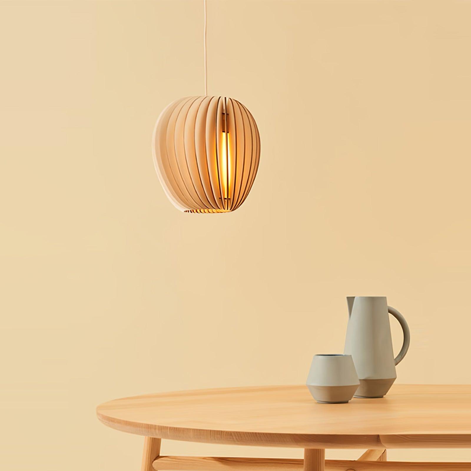 Wooden Orb Pendant Lamp - Lamp Outdoor