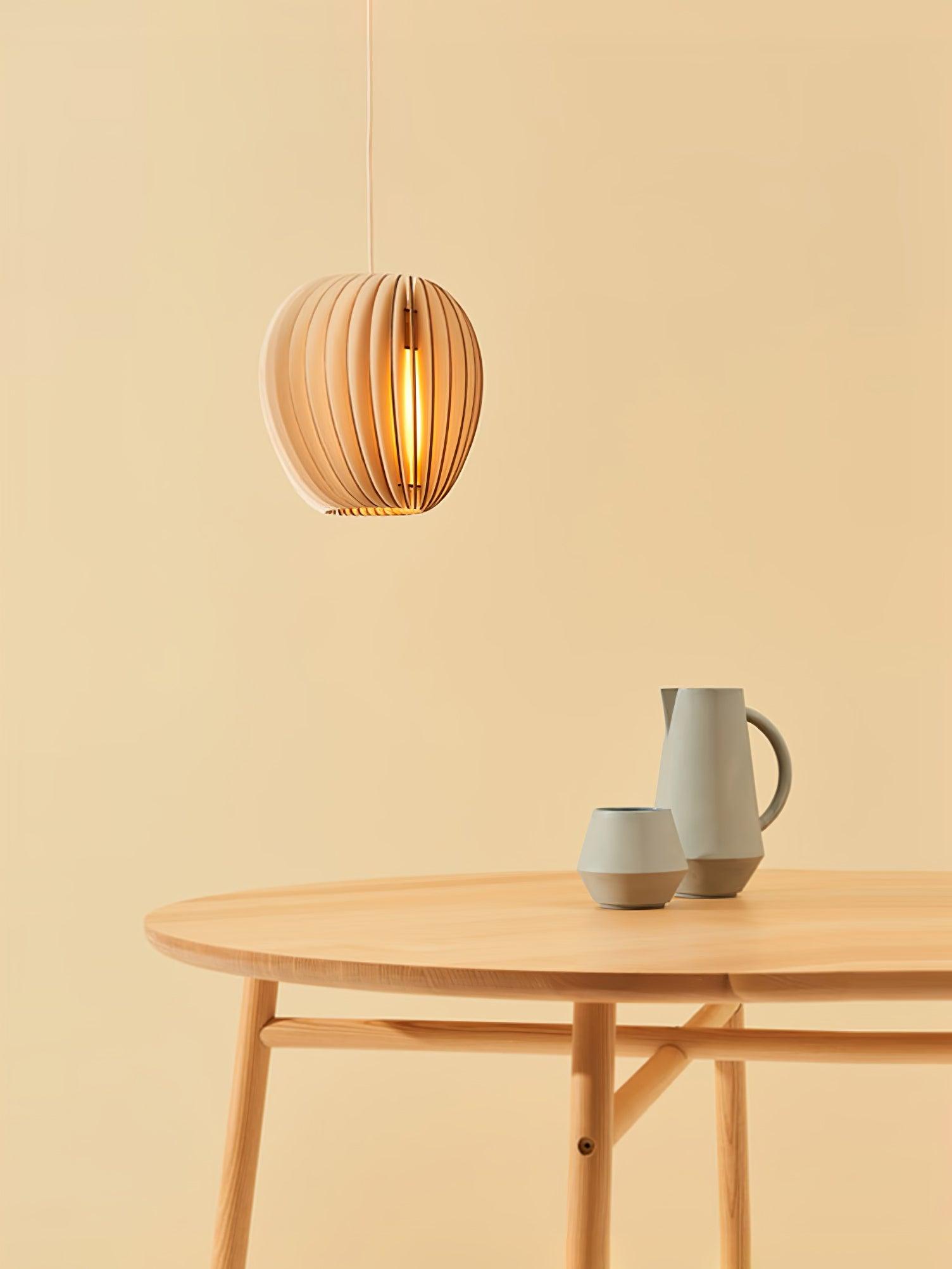 Wooden Orb Pendant Lamp - Lamp Outdoor