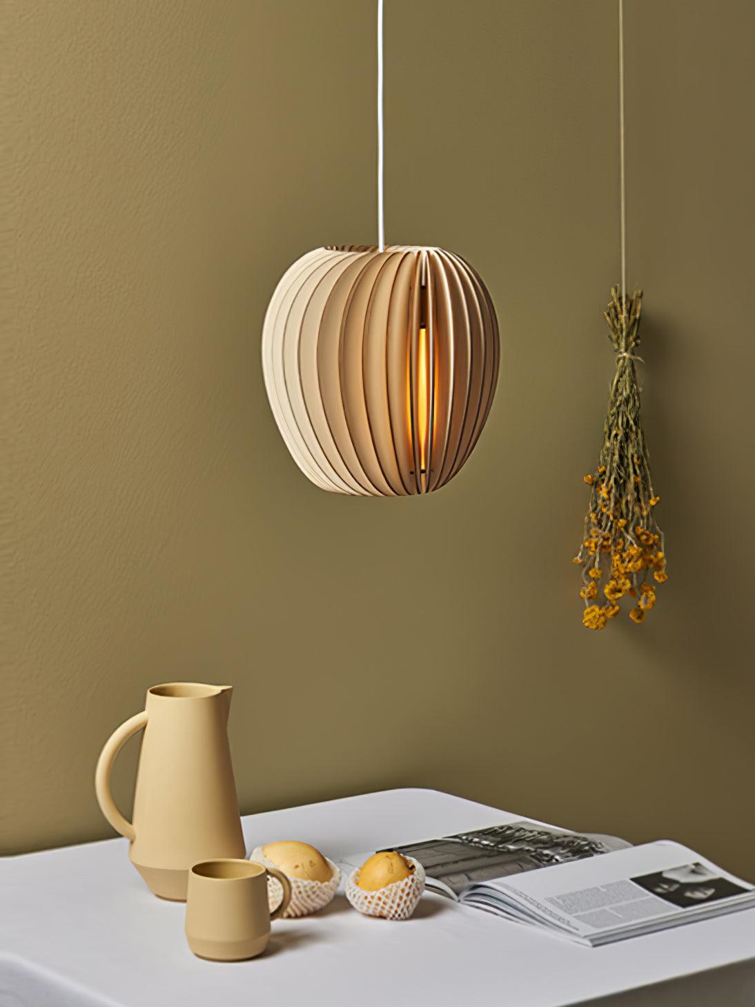 Wooden Orb Pendant Lamp - Lamp Outdoor