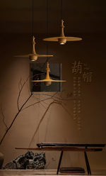 Wooden Spin Pendant Light - Lamp Outdoor