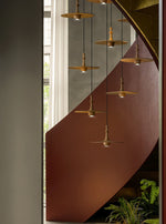 Wooden Spin Pendant Light - Lamp Outdoor