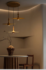 Wooden Spin Pendant Light - Lamp Outdoor