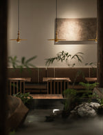 Wooden Spin Pendant Light - Lamp Outdoor