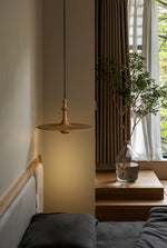 Wooden Spin Pendant Light - Lamp Outdoor