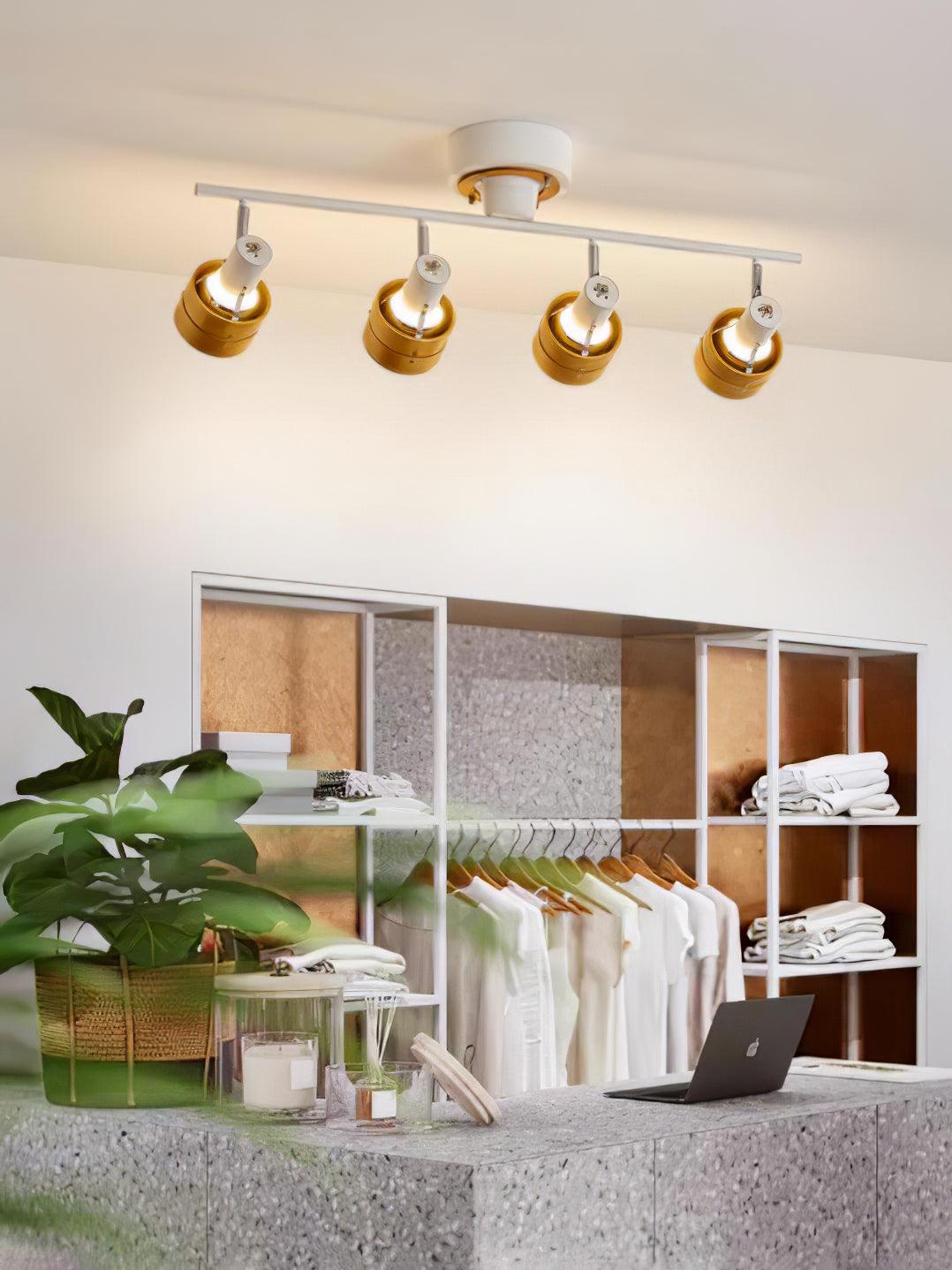 Wooden Adjustable Spot Ceiling Lamp - Lamp Outdoor