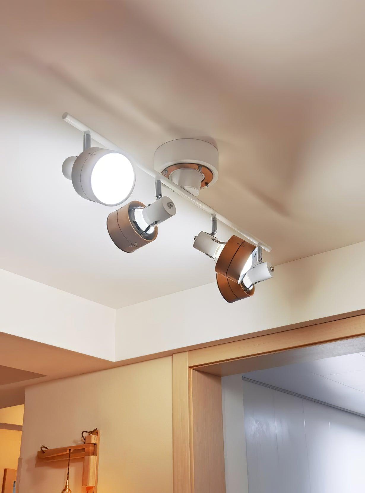 Wooden Adjustable Spot Ceiling Lamp - Lamp Outdoor