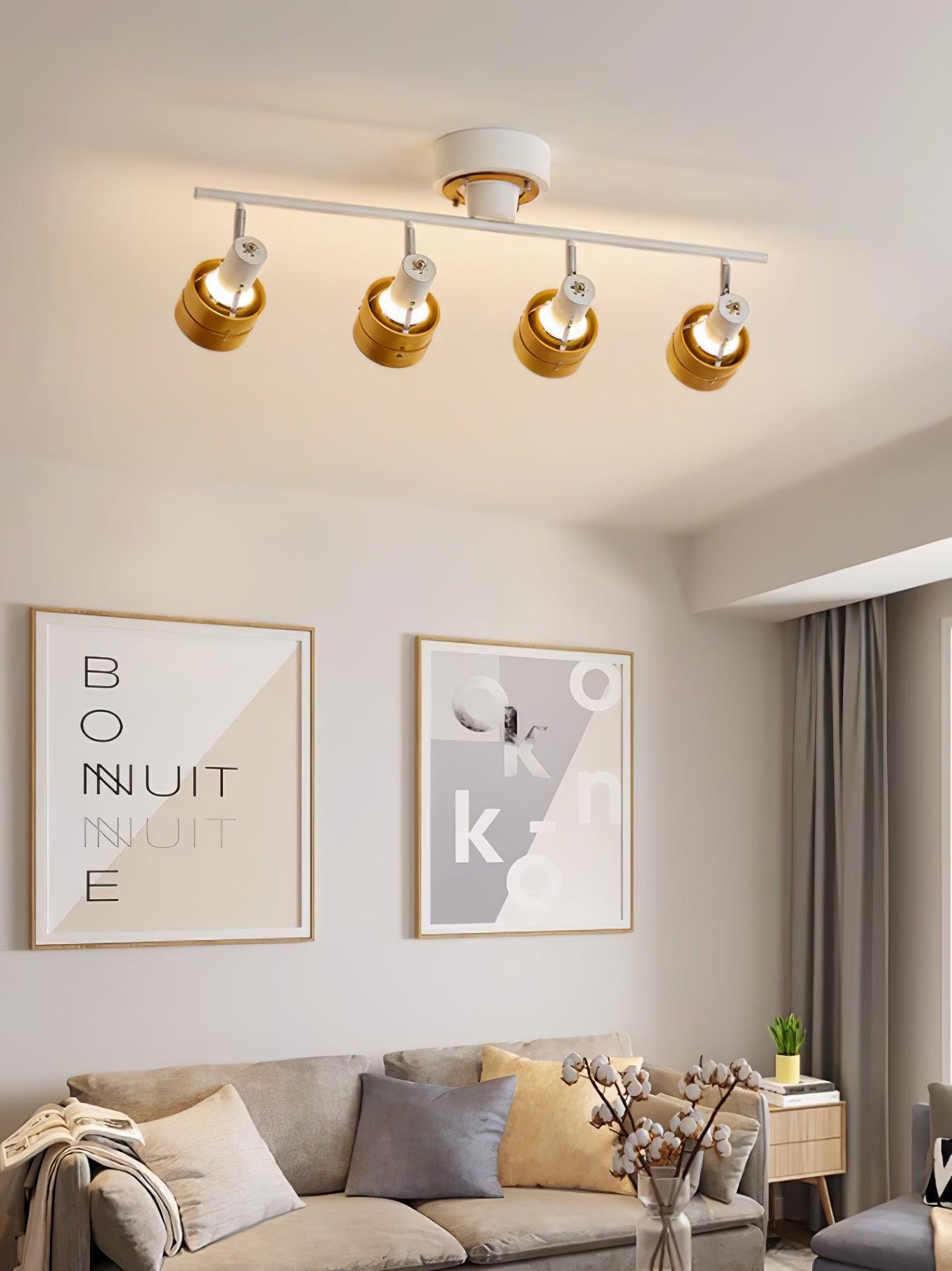 Wooden Adjustable Spot Ceiling Lamp - Lamp Outdoor