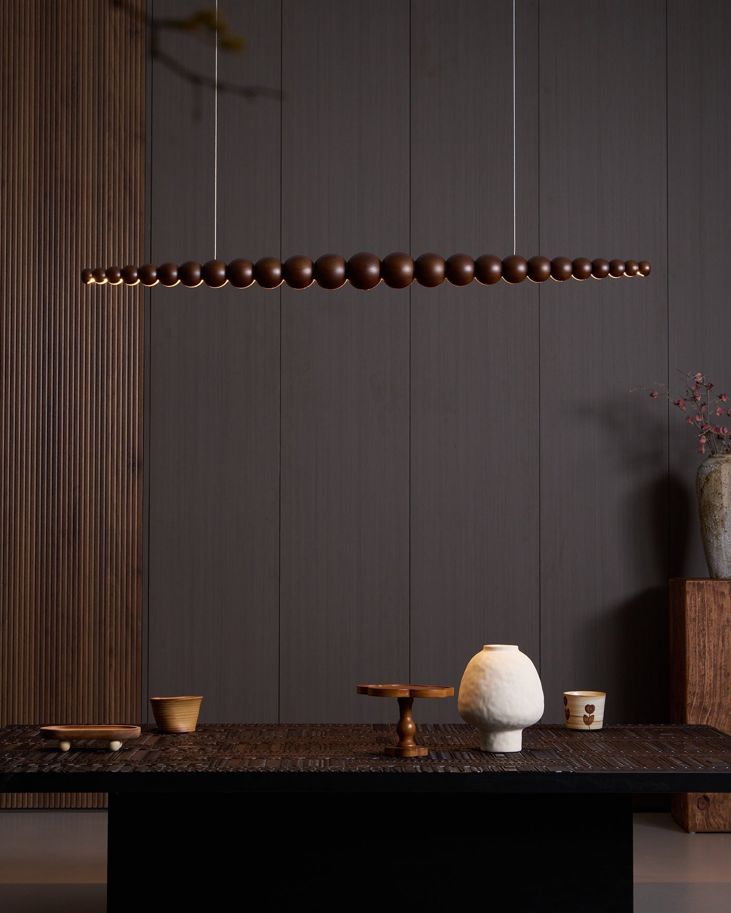 Woodline Orb Pendant Light - Lamp Outdoor