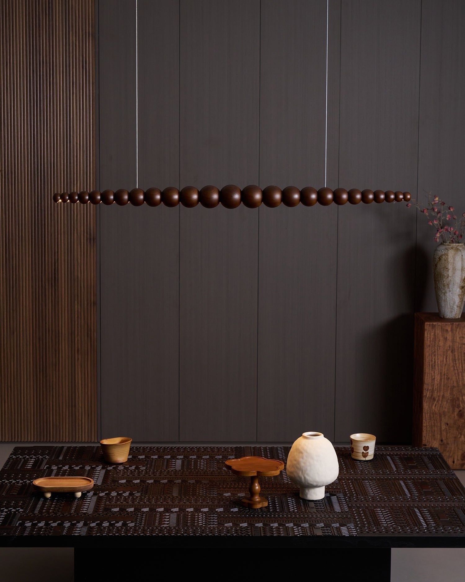 Woodline Orb Pendant Light - Lamp Outdoor