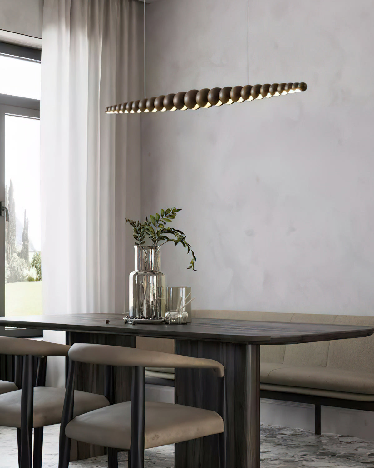 Woodline Orb Pendant Light - Lamp Outdoor